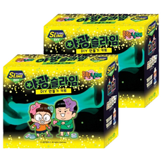 共同的兄弟姐妹發光粘液 DIY 製作套件, 2組, 混色