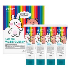 CLIO Expert 高含氟青少年牙膏 熱帶水果香 4入, 400g, 1個