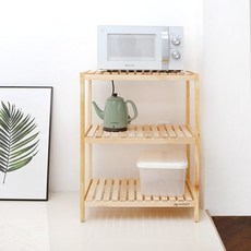 Monoment 木製微波爐支架 3 階段, 木杆, 3層