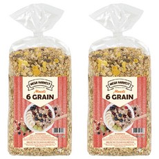 MEGA HARVEST 德國天然什錦穀片 6種穀物, 1kg, 2包