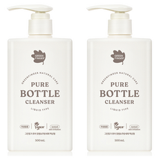 그린핑거 퓨어 젖병 앤 주방세제 액상형, 2개, 500ml
