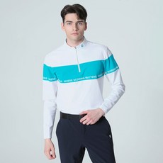 Cleveland GOLF 男士刻字拼色三件套拉鍊長袖 T恤 CGKMTS1017