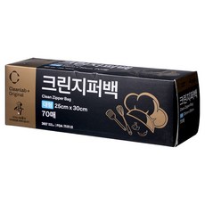 크린랩 식구 크린지퍼백 25 x 30 cm, 대(L), 70개입, 1개