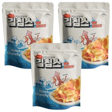 더다믐 김치부각 김칩스 해물김치전맛, 40g, 3개