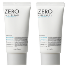 롬앤 제로 선 클린 01 프레쉬 SPF50+ PA++++, 50ml, 2개