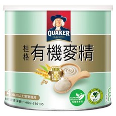QUAKER 桂格 有機麥精 4個月以上適用, 300g, 1罐