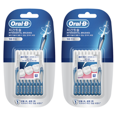 오랄비 프리시즌클린 치간칫솔 I자형, 10개입, 2개