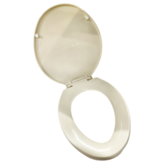 Advans 加長型通用馬桶蓋 聚丙烯材質, 長47 x 寬36.5 x 厚5cm, 牙色, 1個