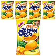 ORION 好麗友 芒果椰子果肉口感軟糖, 5包, 67g