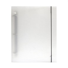 Hihaba A4 透明內頁 3孔 D型環活頁夾 v2, 1個, 半透明