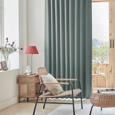 뷰하우스 루나 린넨 암막 커튼 300cm 2P