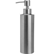 KOXINA 霧面按壓瓶 350ml, 銀色, 1個