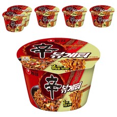농심 신볶게티 큰사발면 107g, 6개