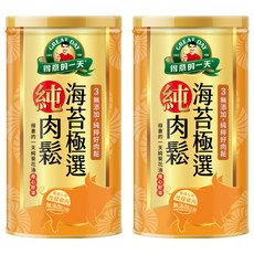 得意的一天 海苔極選肉鬆, 台灣後腿豬肉製成, 無添加豆粉, 180g, 2罐