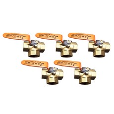 黃銅三通球閥 32A, 5個