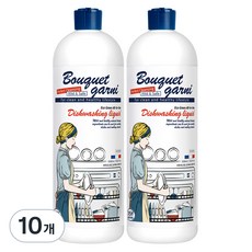 부케가르니 에코 그린 액체 식기세척기 세제, 1L, 10개