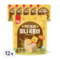 베베당 쏙쏙 미니곡물바, 치즈, 70g, 12개