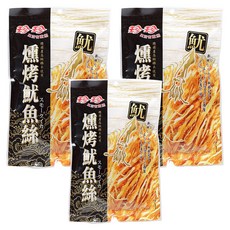 珍珍 燻烤魷魚絲, 75g, 3包
