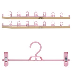 半島良品 輕巧居家防滑無痕褲架, 櫻花粉, 20個