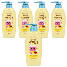 베비언스 핑크퐁 유아용 샤와샴푸 자몽릴리향, 380ml, 5개