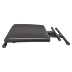 MAGICON 3段可調折疊式鋼琴椅 無需安裝 方便攜帶和收納 高級椅面與堅固材質 高度可調節, 黑色, 1個