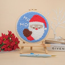 Artjoy DIY打孔針刺繡套組, 聖誕老人, 1套