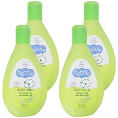 bebble 貝朵 橄欖滋養身體乳, 200ml, 清爽保濕, 適用於日常保養, 4瓶