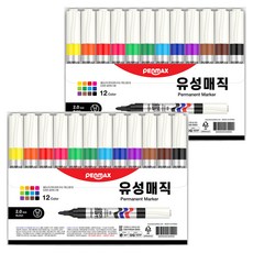 PENMAX 油性麥克筆 108 12色, 混合色, 2套