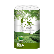 soomok 綠茶3層捲筒衛生紙 25m, 30捲, 1袋