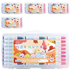 SKB 文明 巧遇家族彩色筆, 48色, 5盒