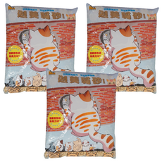 BOXCAT 國際貓家 迦美凝結除臭大球砂, 8kg, 3包, 除臭