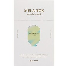 LEADERS 麗得姿 Mela Tox 光澤亮白面膜 25ml x 10片 亮白保濕, 1盒