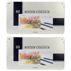 문화연필 수채 색연필, 60색, 2세트