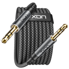 TXON 3.5mm AUX 立體聲音源線 2m, 1個, XA3535-2M, 灰色 + 黑色