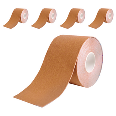 Flowers 花芊 肌肉運動膠帶 膚色 肌內效貼布 運動防護 肌肉舒緩, 5捲, 1入