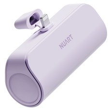 누아트 도킹형 미니 보조배터리 5000mAh, SPE-PA5GPQ8P(애플8핀), 라벤더