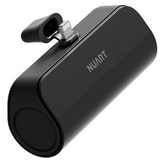 누아트 도킹형 미니 보조배터리 5000mAh, SPE-PA5GPQ8P(애플8핀), 블랙