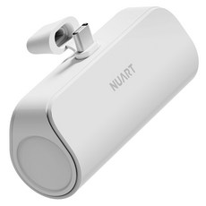 누아트 도킹형 미니 보조배터리 5000mAh, SPE-PA5GPQCP(C타입), 화이트