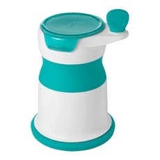 OXO tot 好滋味 輕巧好攜帶 不鏽鋼研磨盤 抗菌耐用易清潔, 研磨器, 1個, 靚藍綠