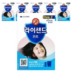 신신제약 라이센드키트 스텝2 머릿니 서캐 제거 세트, 2개입, 6세트