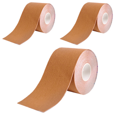 Flowers 花芊 肌肉運動膠帶 (膚色)3捲, 運動防護、肌肉支撐、透氣舒適, 1入