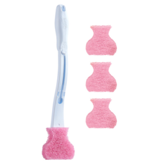 3M Scotch-Brite 百利 替換式馬桶刷 除菌抗汙型 手柄 x 1 + 刷頭 x 4, 粉紅色 + 白色, 1盒