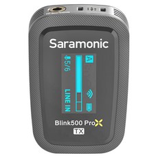 Saramonic 楓笛 ProX B2 一對二 2.4GHz無線麥克風系統 56 x 38 x 15.5mm, Blink500, 黑色