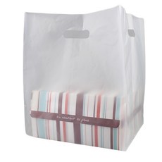 BEST PACK 加厚HD塑膠購物袋 48號 27 x 26 x 48 cm, 100個, 透明