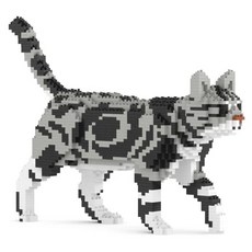 行走的美短貓積木, 混合顏色