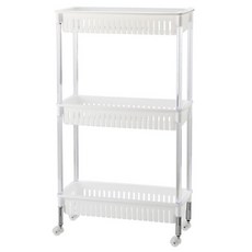 KEYWAY 聯府 多倫多三層隙縫架, 白色, 1組