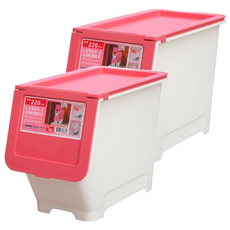 KEYWAY 聯府 亞菲前開式整理箱 16L 820g, 紅色, 2個