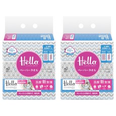 Hello 手感擦臉巾 日式設計 柔細觸感 親膚舒適 特大加長尺寸, 3包, 2袋