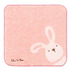 奇哥 無撚紗毛巾方巾手帕, 粉色, 1條