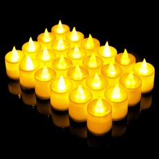 스토리빙 티라이트 LED 전자초 24p, 옐로우